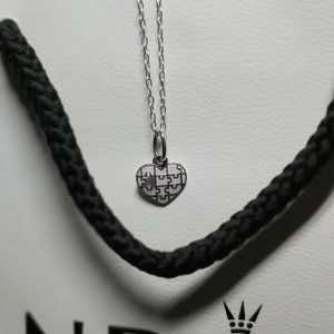 PANDORA ASIAN EXCLUSIVE* RETIRED* Complete my Heart puzzle dangle 791522EN68